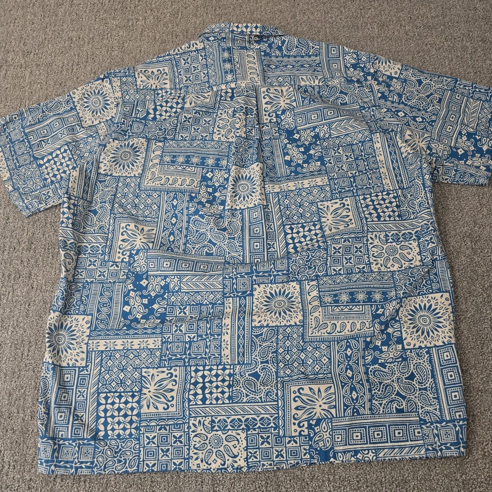 Vintage Aloha Hawaiian Shirt Cooke Street Camp Collar Cotton Made Hawaii 2XL - Picture 7 of 7